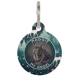 Bold Custom Puppy Gift Xmas Print Pet Tag