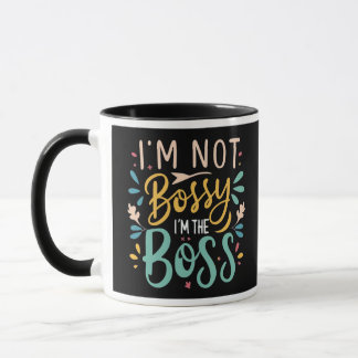 Bold Cute 'I'm Not Bossy' Gift Mug for Female Boss