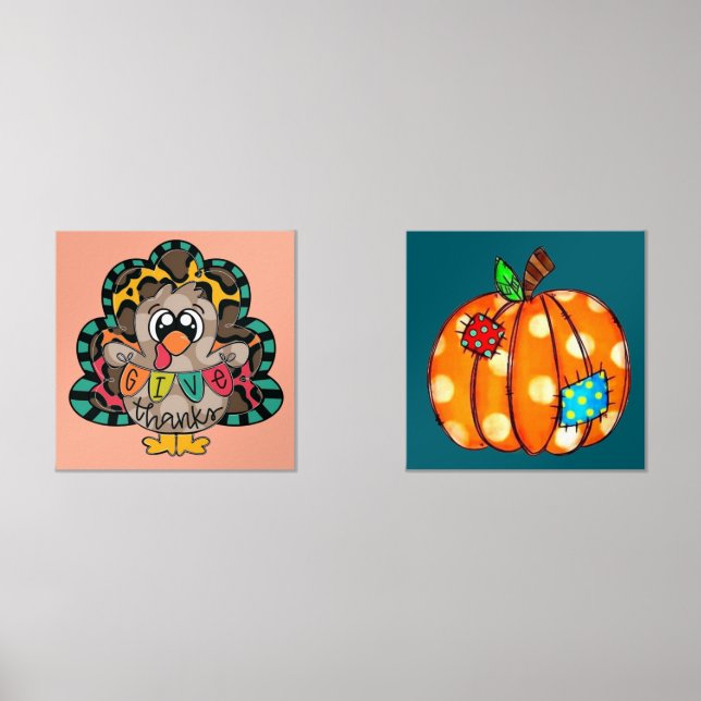 Bold cute Thanksgiving/fall prints (Recto)
