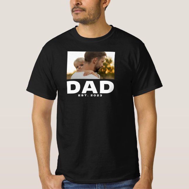 Bold Dad Established Photo T-Shirt (Front)