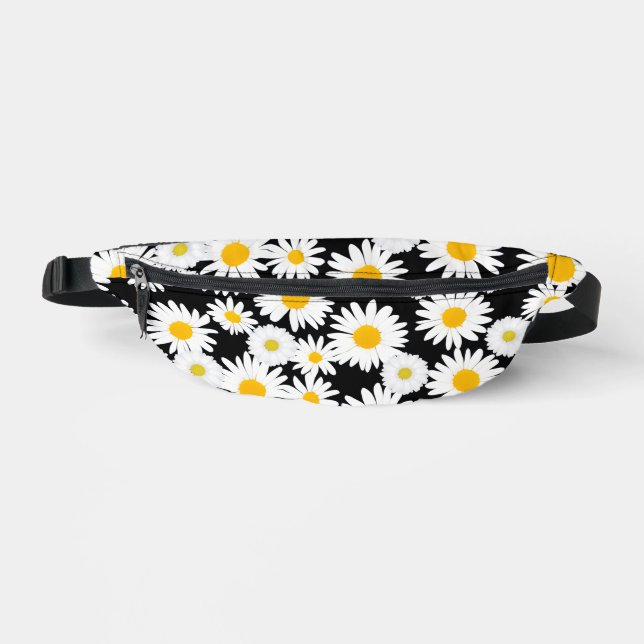 Bold Daisy Bloom Pattern Fanny Pack (Front)