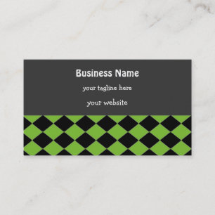 Bold Diamond Pattern Business Card