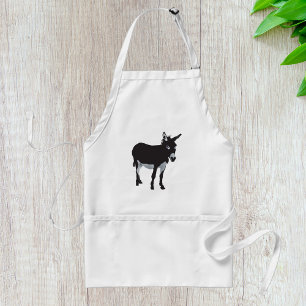 Bold Donkey Silhouette Farm Animal Standard Apron
