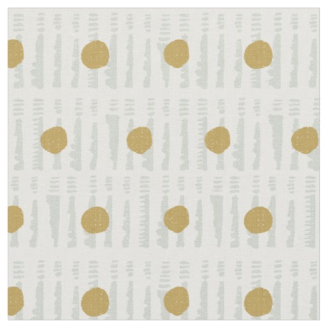 Bold dots modern mint lime fabric (Close Up)