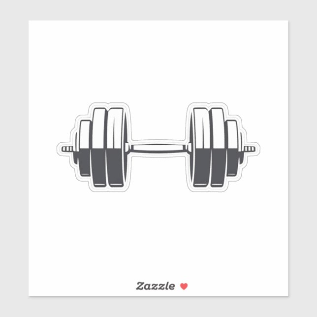 Bold Dumbbell Power – Minimalist Fitness Design (Sheet)