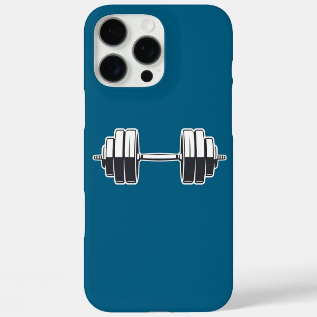 Bold Dumbbell Power – Minimalist Fitness Design Case-Mate iPhone Case (Back)