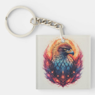 🦅 Bold Eagle Art Sky Spirit Charm 🦅 Keychain