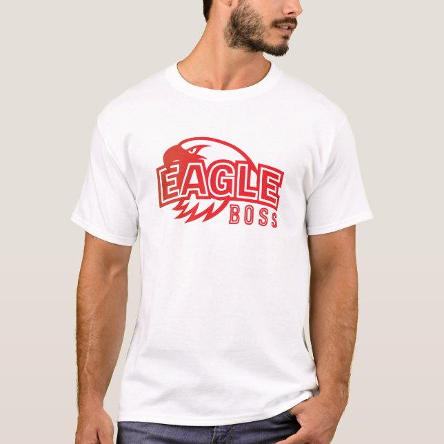 Bold "Eagle Boss" Leadership Graphic T-Shirt (Front)