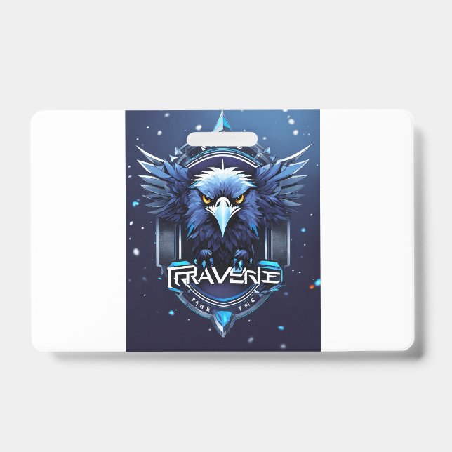 Bold Eagle Logo Badge | Powerful Eagle Head Pin Bu (Front)