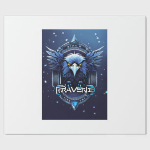 Bold Eagle Logo Wrapping Paper   Powerful Eagle Pa