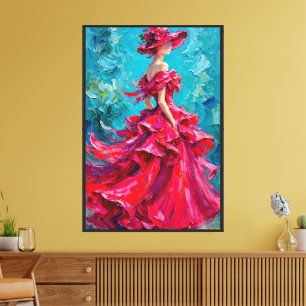 Bold Elegant Lady with Hat Wall Art - Print