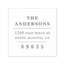 Bold Elegant Minimalist Family Return Address