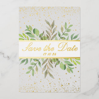 BOLD | Elegant & Modern Gold Save The Date
