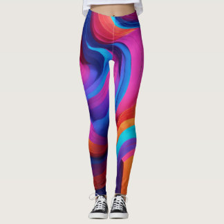 Bold & Expressive Colourful Leggings" Leggings