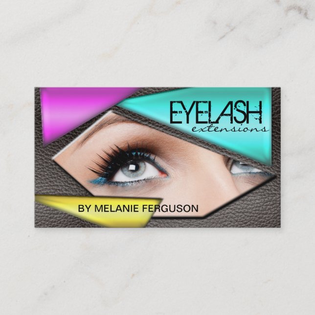 BOLD EYELASH EXTENSIONS  BUSINESS CARD (Front)