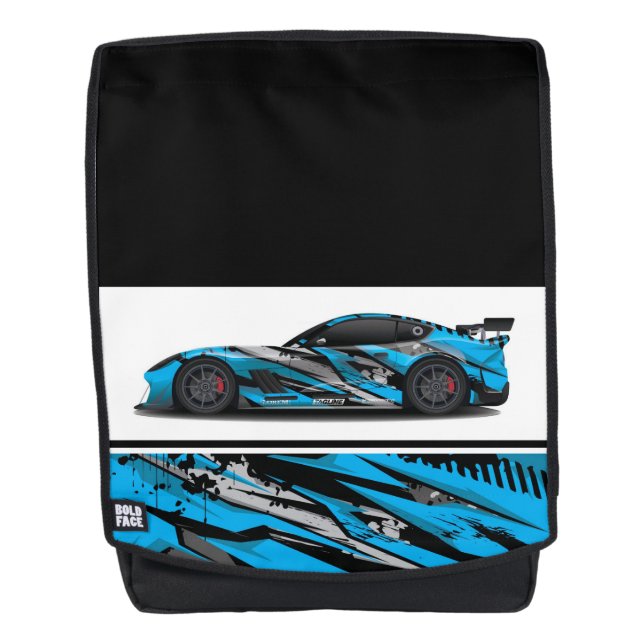 Bold Face Backpack-Sports Car Backpack (Front)