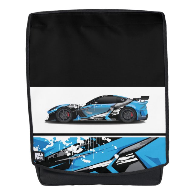 Bold Face Backpack-Sports Car Backpack (Front)