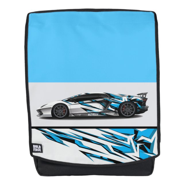 Bold Face Backpack-Sports Car Backpack (Front)
