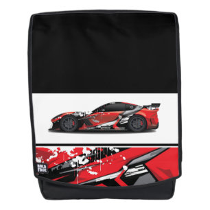 Bold Face Backpack-Sports Car Backpack