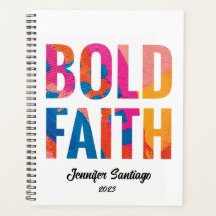Bold Faith Inspiration Undaté Planificateur