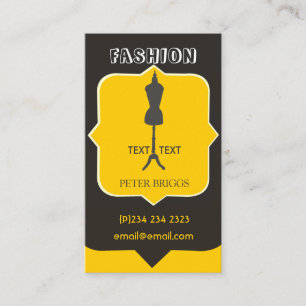 Bold Fashion Industry Crafts Business Card