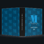 Bold Fat Letter Fancy Script Monogram Binder<br><div class="desc">Modern and stylish bold single letter monogram with script font for name. All text is adjustable. Great for many different uses. For school,  work,  or the home.</div>