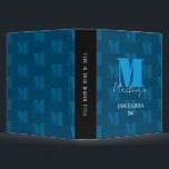 Bold Fat Letter Fancy Script Monogram Binder<br><div class="desc">Modern and stylish bold single letter monogram with script font for name. All text is adjustable. Great for many different uses. For school,  work,  or the home.</div>