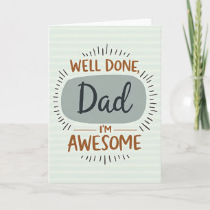 Bold Fathers Day Graphic Card