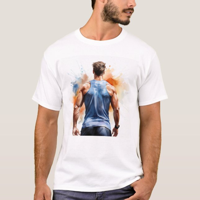 Bold Fitness Art – Gym and Motivational Decor T-Shirt (Front)
