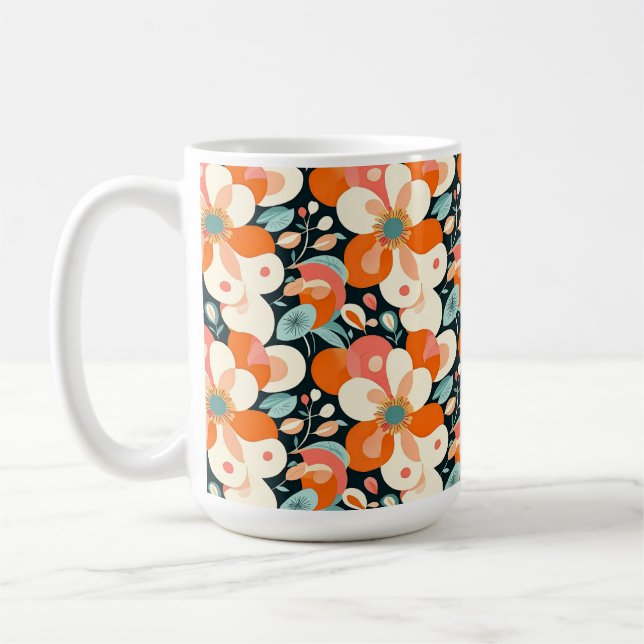 Bold Floral Classic Mug (Left)