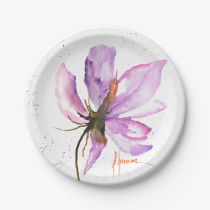 Bold Floral IV Paper Plate
