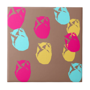 Bold Florals From Amsterdam Large 4.25 Square Tile