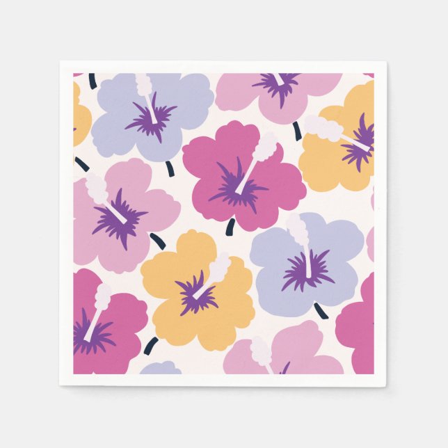 Bold Florals Multicolored  Napkin (Front)