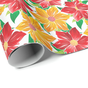 Bold Flowers Wrapping Paper