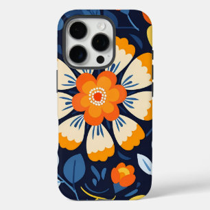 Bold Folk Art Flower iPhone 16 Pro Case