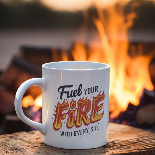 Bold Fuel Your Fire with Flames Mug (Creator Uploaded)