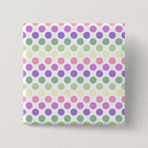 Bold Genderfae Pride Flag Colours Polkadots 2 Inch Square Button