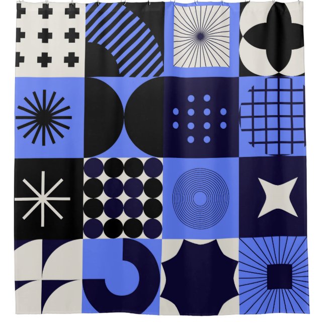 Bold Geometric Bauhaus Retrofuturistic Pattern (Front)