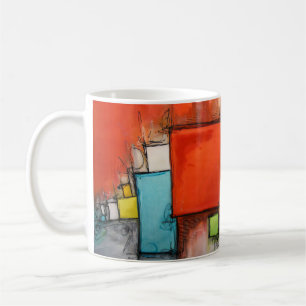 Bold Geometric Blocks Coffee Mug