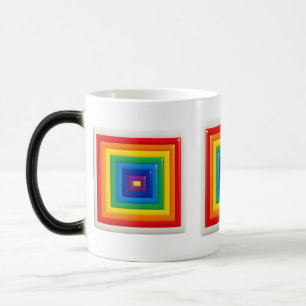 Bold Geometric Color Block  Magic Mug