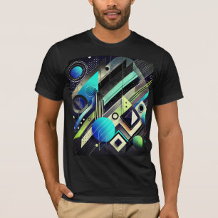 Bold Geometric Fashion Design Minimalist Shapes T-Shirt