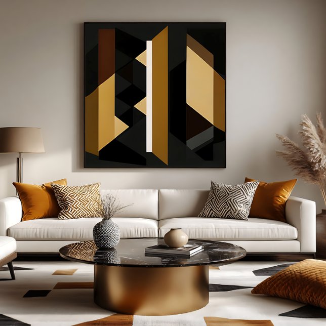 Bold Geometric Modern Minimalist Canvas Print (Creator Uploaded)