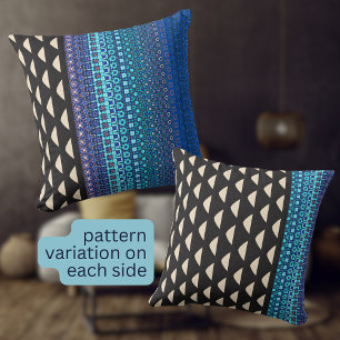Bold geometric modern pattern boho throw pillow
