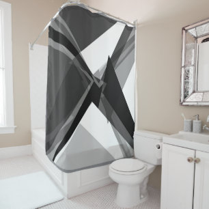bold geometric monochrome retro abstract art 