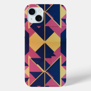 Bold Geometric Pattern– Apple iPhone 15 Plus Case