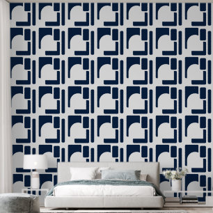 Bold Geometric Statement Accent Wallpaper