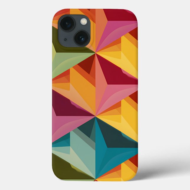 Bold Geometric Triangle Pattern  Case-Mate iPhone Case (Back)