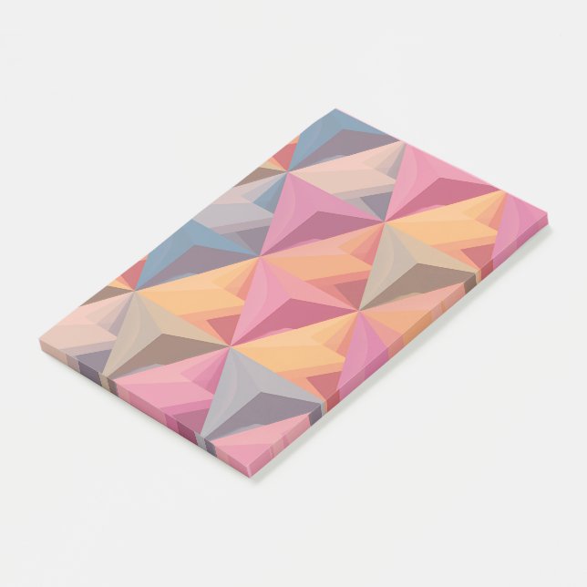 Bold Geometric Triangle Pattern  Post-it Notes (Angled)