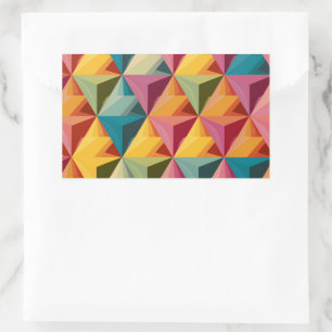 Bold Geometric Triangle Pattern  Sticker