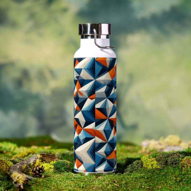 Bold Geometric Triangle Water Bottle (Outdoor)